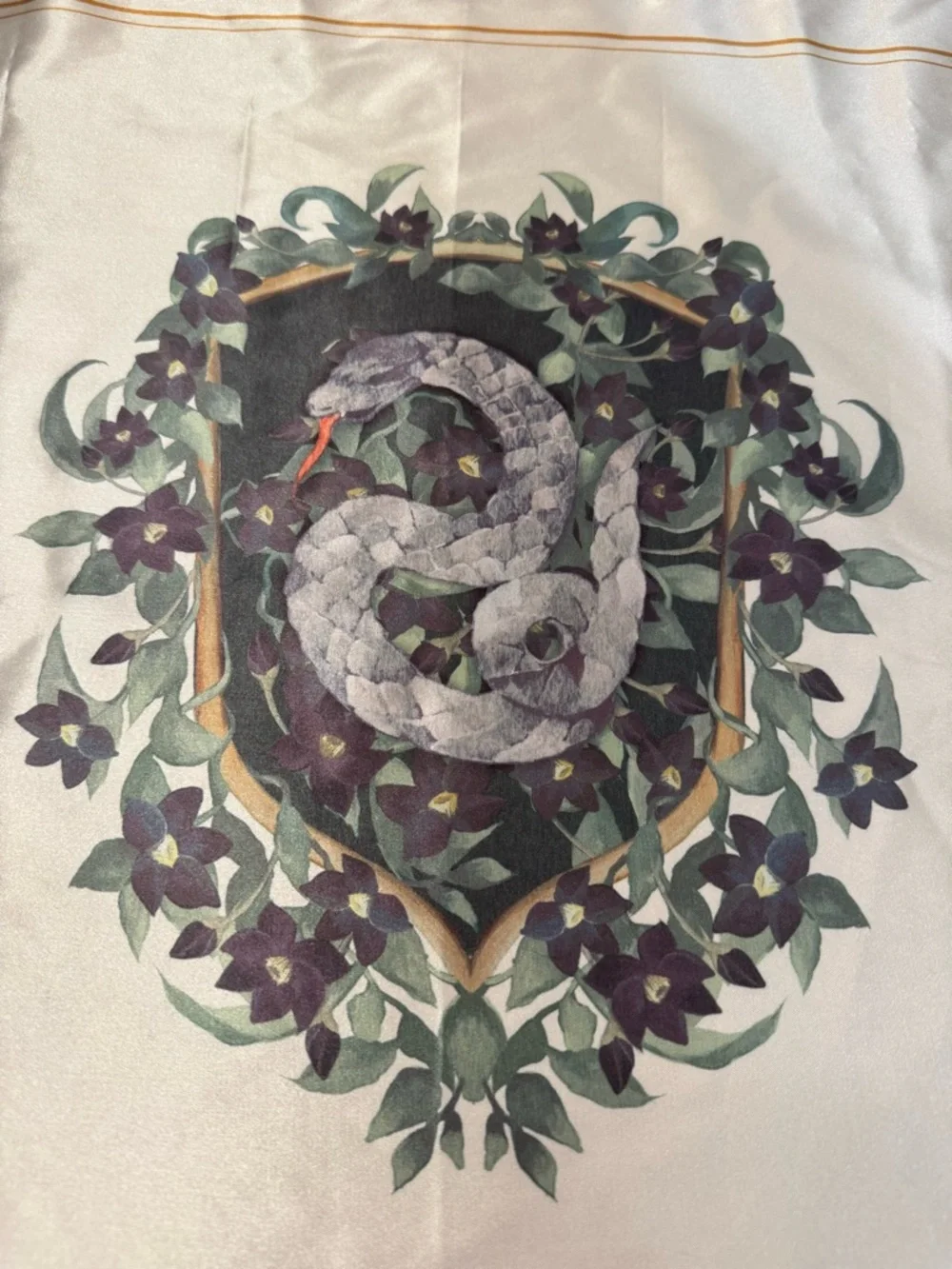 Harry Potter for Kitsch Slytherin Satin Pillowcase